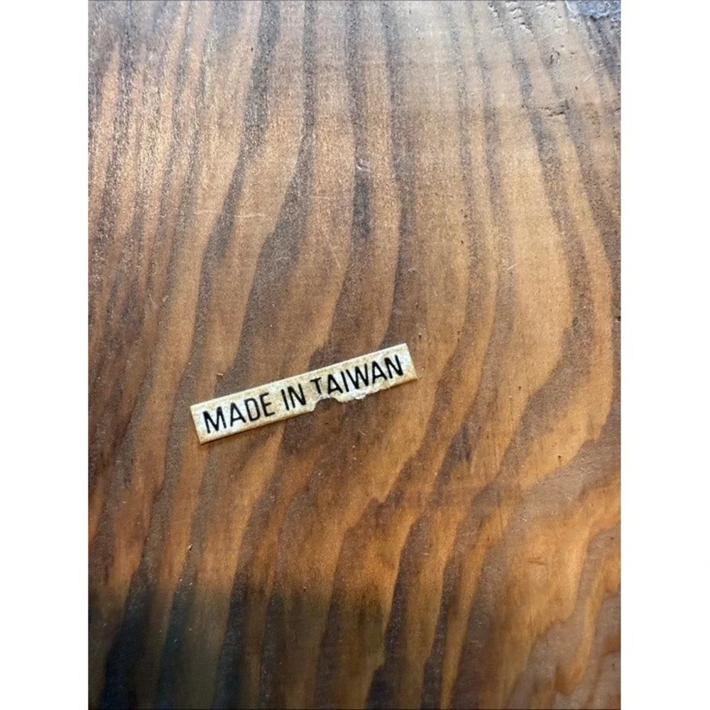 Vintage 1970s Night Owl‎ 3-Teir Wood Wall Letter Key Holder Rack